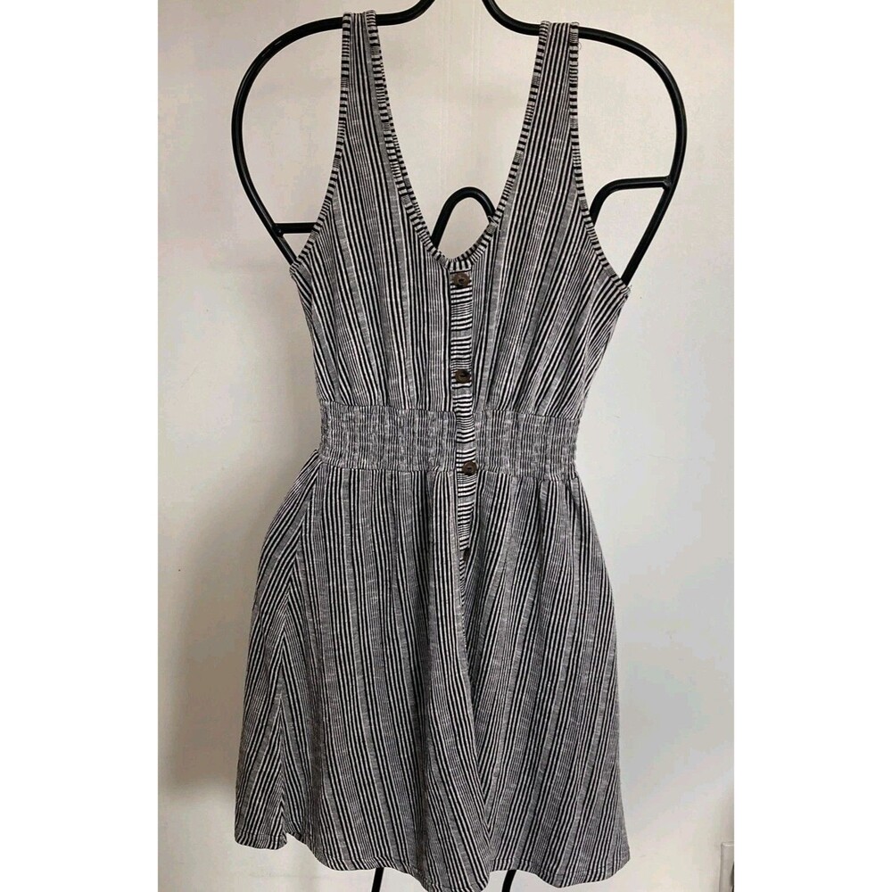 Caution to the Wind Dress Womens S Anthropologie Career Black Preppy Babydoll